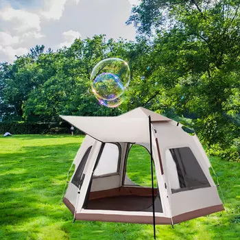 Ngnlw уличная палатка шестиугольная водонепроницаемая полностью автоматическая выдвижная портативная складная палатка для пикника и пикника