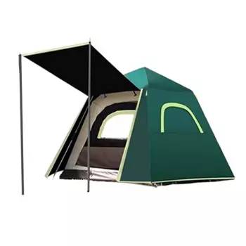 Ngnlw уличная складная портативная полностью автоматическая непромокаемая утолщенная двухслойная виниловая палатка для кемпинга