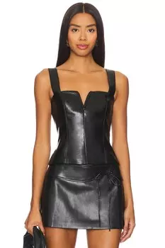 Ниа топ Amanda Uprichard, черный