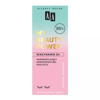 Ниацинамид 2% осветляющий гель-концентрат для глаз 15мл AA My beauty power