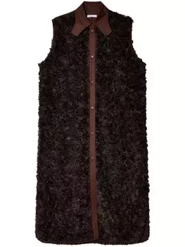 Niccol Pasqualetti платье-рубашка Beagle с вышивкой, коричневый