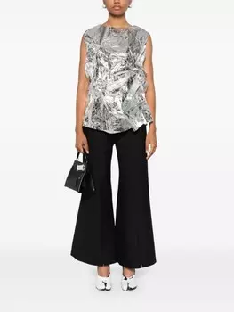 Niccol Pasqualetti расклешенные брюки, черный