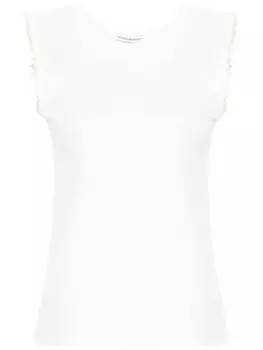 Niccol Pasqualetti топ с плиссировкой, белый