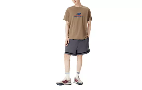 Nice Rice повседневные шорты мужские серые New Balance, серый