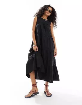 Ничейный ребенок – Розалинда – Черное платье мидакси