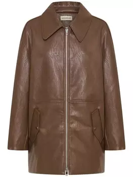 Nicholas куртка Jael из искусственной кожи, коричневый