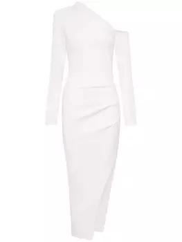 Nicholas платье миди Shiloh на одно плечо, белый