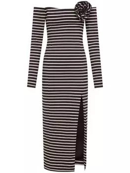 Nicholas платье Miriam с цветочной аппликацией, черный