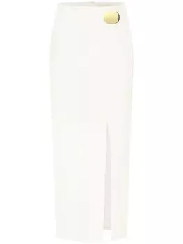 Nicholas юбка Tiana с запахом и поясом, белый