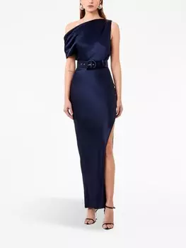 Nicholas вечернее платье Eartha с открытыми плечами, синий