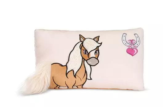 Nici 48380 Lorenzo Pony Подушка прямоугольная 43x25 см плюшевая лошадь Mystery Hearts