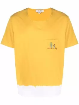 Nick Fouquet футболка с вышивкой, желтый
