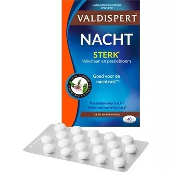 Night Strong - Натуральное седативное средство - 40 таблеток Valdispert