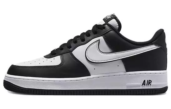 Кроссовки Nike Air Force 1 '07 Low White Swoosh Panda, черный