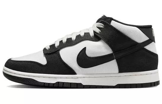 Кроссовки Nike Dunk Mid Canvas Panda, черный