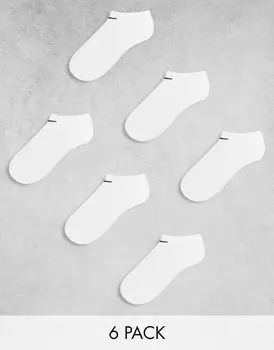 Nike – Everyday Cushioned – набор из 6 пар белых спортивных носков