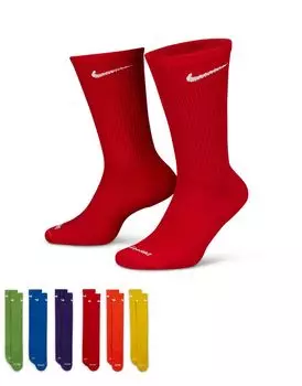Nike – Everyday Plus – набор из 6 пар мягких носков разных цветов