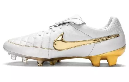 Nike Футбольная обувь унисекс, White/Gold
