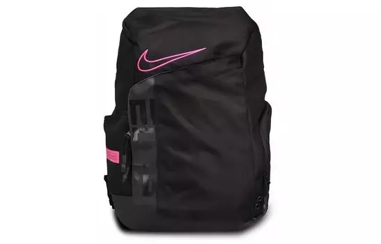 Nike Элитный рюкзак из полиэстера, стандартный, унисекс, черный, розовый
