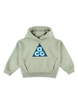 Nike Kids флисовая толстовка с капюшоном, зеленый