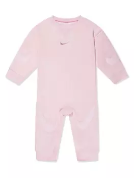 Nike Kids комбинезон для новорожденного с вышитым логотипом, розовый