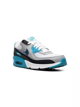 Nike Kids кроссовки Air Max 90 Blue Lightning/Metallic, белый