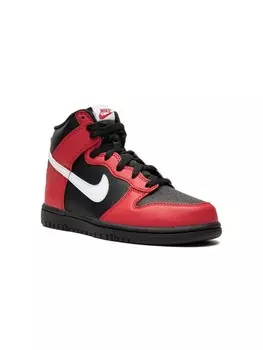 Nike Kids кроссовки Dunk High, черный