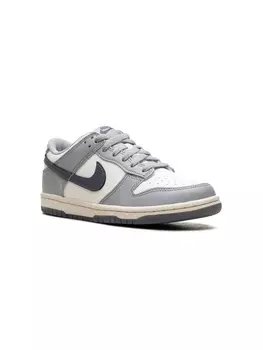 Nike Kids кроссовки Dunk Low Light Carbon, серый