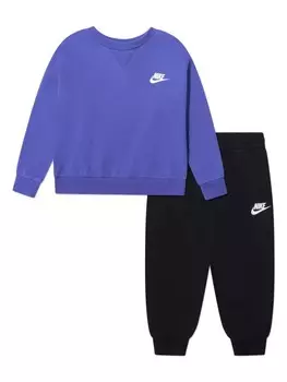 Nike Kids спортивный костюм из джерси с логотипом, черный