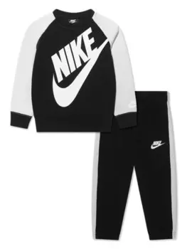 Nike Kids спортивный костюм из джерси с логотипом, черный