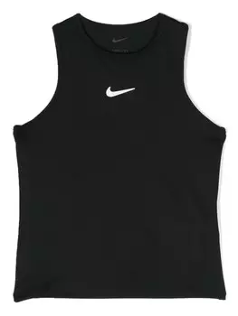 Nike Kids топ Dri-FIT Victory с принтом Swoosh, черный