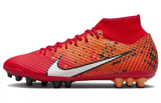 Nike Mercurial Superfly 9 Футбольные бутсы унисекс, Red/Orange/White