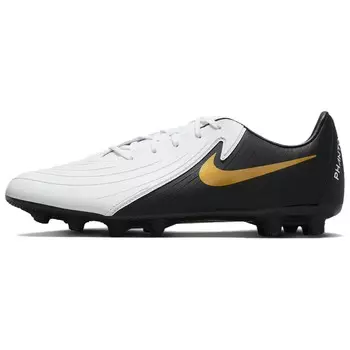 Nike Phantom GX Футбольные бутсы Мужчины, White/Metallic Gold/Black