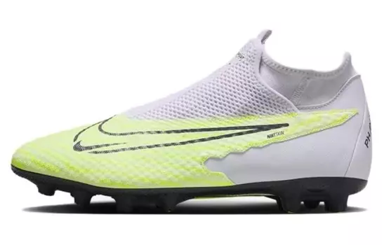 Nike Phantom GX Футбольные бутсы Мужчины, White/fluorescent green
