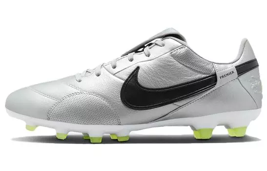Nike Premier 3 Футбольные бутсы Мужчины, Серебристый металлик/Вольт/Черный