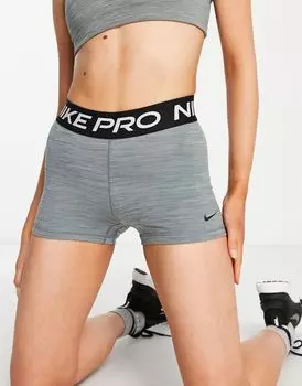 Nike — Pro Training — серые облегающие шорты шириной 3 дюйма Nike