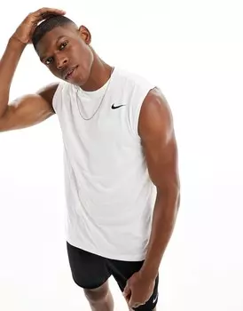 Nike — Reset Dri-FIT — топ без рукавов белого цвета