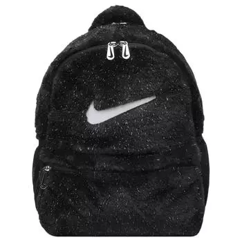 Nike Рюкзак из полиэстера, стандартный, унисекс, черно-белый