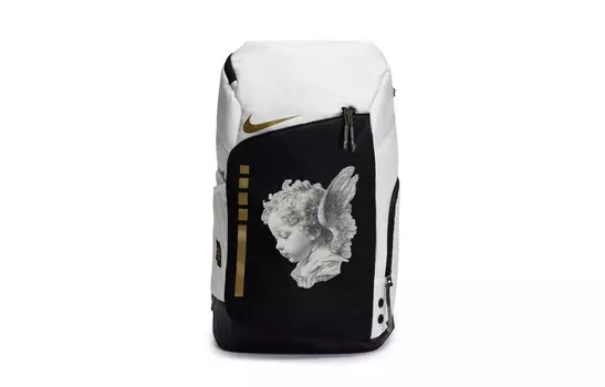Nike Рюкзак из полиэстера, стандартный, унисекс, черно-белый, комбинированный