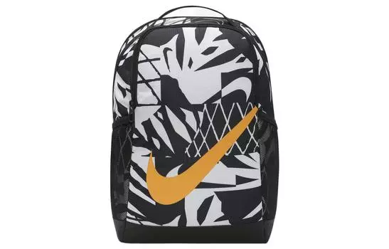Nike Рюкзак из полиэстера, стандартный, унисекс, черный, белый