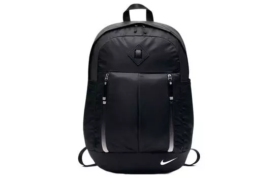 Nike Рюкзак из полиэстера, стандартный, унисекс, черный