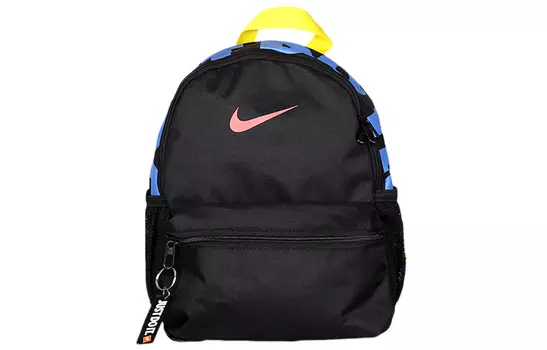 Nike Рюкзак из полиэстера, стандартный, унисекс, черный, многоцветный