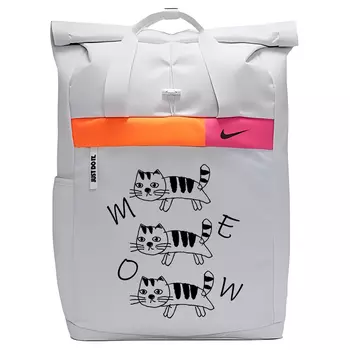 Nike Рюкзак из полиэстера, стандартный, унисекс, светло-серебристо-серый