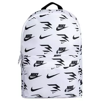 Nike Рюкзак из полиэстера унисекс, черный/чисто-белый