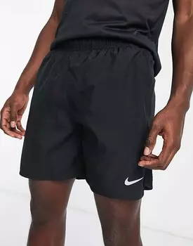 Nike Running — Challenger Dri-FIT — черные 7-дюймовые шорты 2-в-1