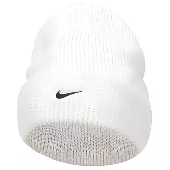Nike Шапка Peak Tall Cuff Swoosh белая