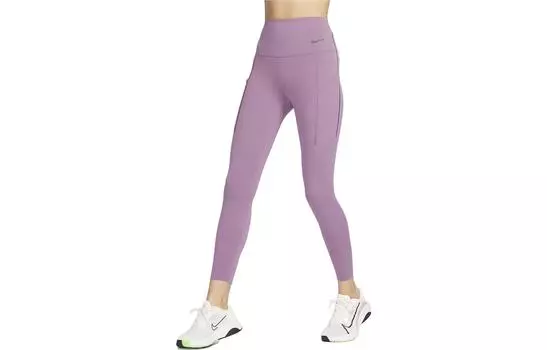 Nike Спортивные брюки женские фиолетово-розовые