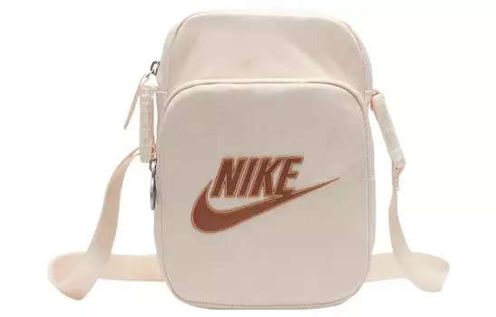 Nike Сумка через плечо из полиэстера, обычная, унисекс, цвет гуавы, ледяной, янтарно-коричневый