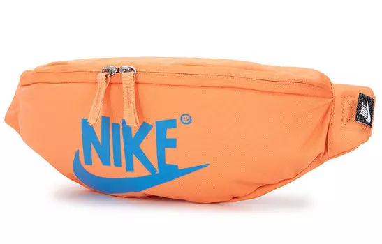 Nike Сумка-трансформер через плечо из ткани, обычная, унисекс, психоделический оранжевый