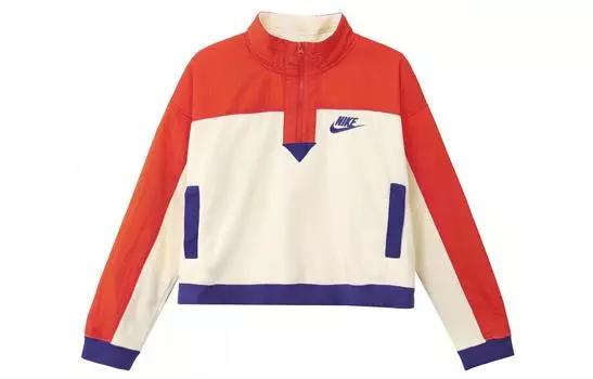 Nike Свитшот женский красный желтый многоцветный